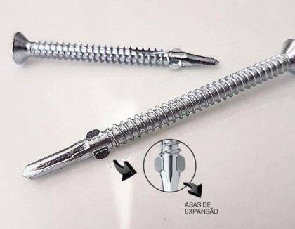 Para que servem as asas de expansão em um parafuso