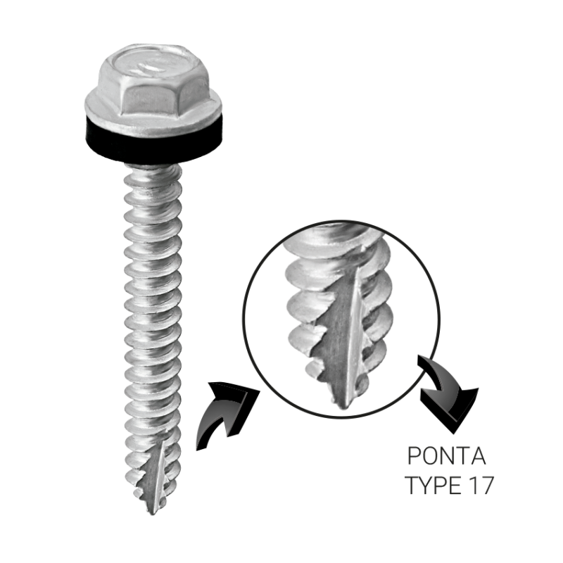 Detalhes do produto MTP 136A Ruspert EPDM 4,8 x 1.1/2 